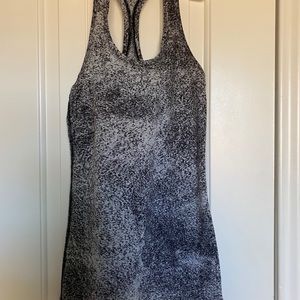 Lululemon Gray/Black Racerback Tank